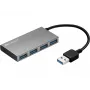 „Sandberg“ USB 3.0 kišeninis šakotuvas, 4 prievadai, USB 3.2 Gen 1 (3.1 Gen 1) Type-A, USB 3.2 Gen 1 (3.1 Gen 1) Type-A, 5000 Mbit/s, balta, aliuminis, RoHS