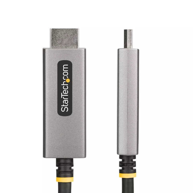 StarTech.com 6 pėdų (2 m) DisplayPort į HDMI adapterio kabelis, 8K 60Hz, 4K 144Hz, HDR10, DP 1.4 į HDMI 2.1 aktyvus vaizdo keitiklis, DisplayPort staliniam kompiuteriui į HDMI monitorių, M/M - DisplayPort į HDMI laidas