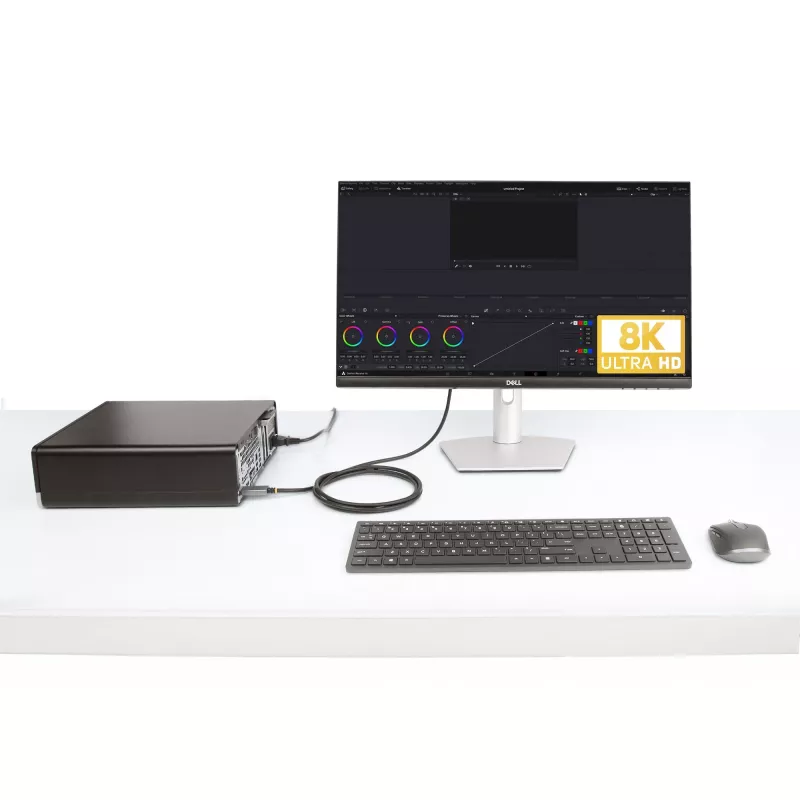 StarTech.com 6 pėdų (2 m) DisplayPort į HDMI adapterio kabelis, 8K 60Hz, 4K 144Hz, HDR10, DP 1.4 į HDMI 2.1 aktyvus vaizdo keitiklis, DisplayPort staliniam kompiuteriui į HDMI monitorių, M/M - DisplayPort į HDMI laidas