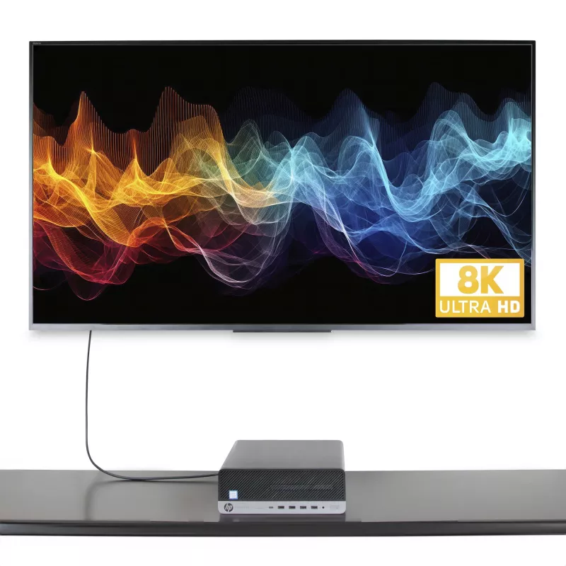 StarTech.com 6 pėdų (2 m) DisplayPort į HDMI adapterio kabelis, 8K 60Hz, 4K 144Hz, HDR10, DP 1.4 į HDMI 2.1 aktyvus vaizdo keitiklis, DisplayPort staliniam kompiuteriui į HDMI monitorių, M/M - DisplayPort į HDMI laidas