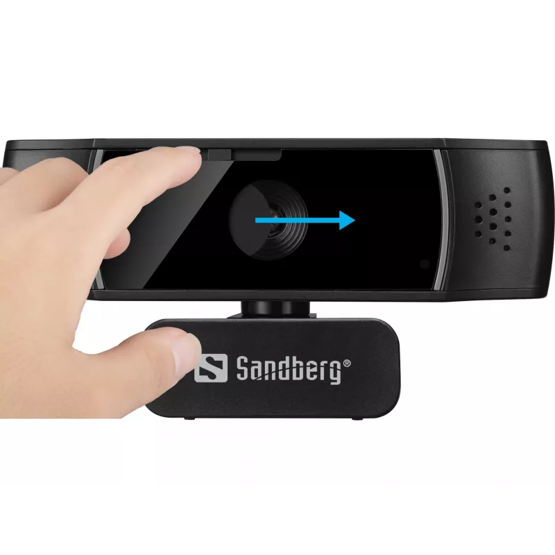 Sandberg USB internetinė kamera Autofocus DualMic, 2,07 MP, 1920 x 1080 pikselių, Full HD, 30 kadrų/s, 70°, 70°