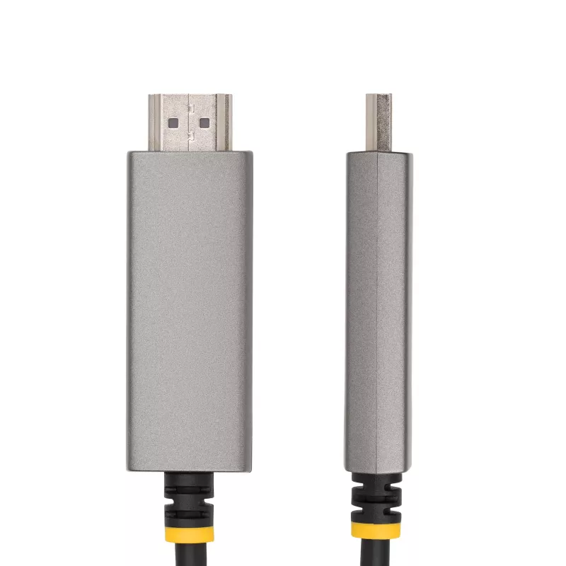 StarTech.com 3 pėdų (1 m) USB-C į HDMI adapterio kabelis, 8K 60 Hz, 4K 144 Hz, HDR10, USB Type-C į HDMI 2.1 vaizdo keitiklio kabelis, suderinamas su USB-C DP Alt Mode/USB4/Thunderbolt 3/4 – USB-C nešiojamasis kompiuteris prie HDMI monitoriaus