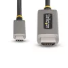 StarTech.com 2 m USB-C į HDMI adapterio kabelis, 8K 60Hz, 4K 144Hz, HDR10, USB Type-C į HDMI 2.1 vaizdo keitiklio kabelis, suderinamas su USB-C DP Alt Mode/USB4/Thunderbolt 3/4 – USB-C nešiojamojo kompiuterio prie HDMI monitoriaus