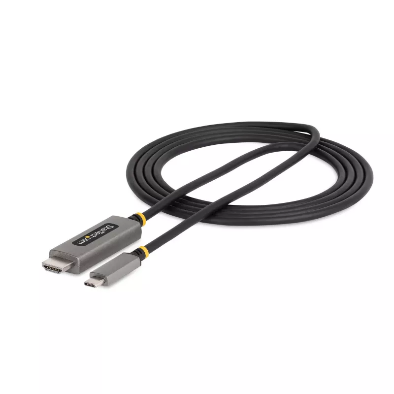 StarTech.com 2 m USB-C į HDMI adapterio kabelis, 8K 60Hz, 4K 144Hz, HDR10, USB Type-C į HDMI 2.1 vaizdo keitiklio kabelis, suderinamas su USB-C DP Alt Mode/USB4/Thunderbolt 3/4 – USB-C nešiojamojo kompiuterio prie HDMI monitoriaus