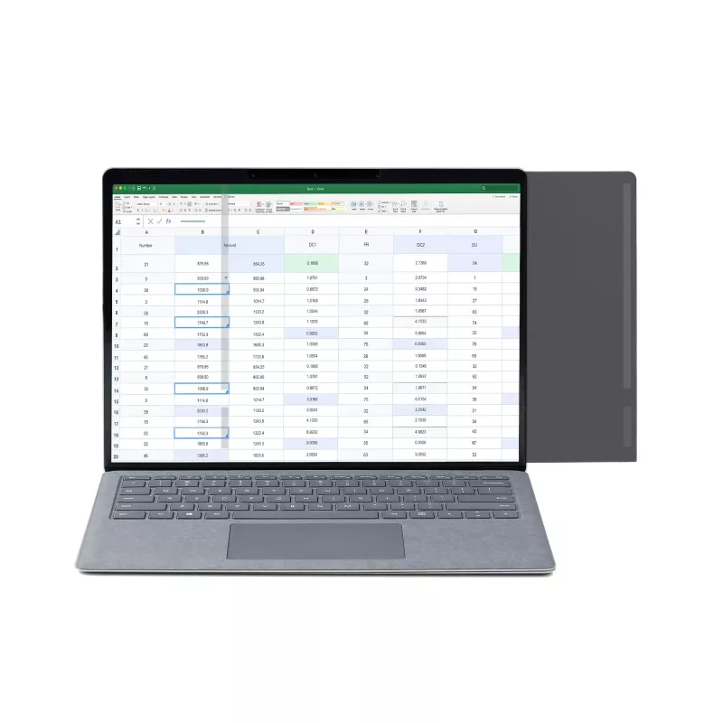 StarTech.com 13,5 colio “Surface Laptop” / “Surface Book” privatumo ekranas, akinimo mažinimo privatumo filtras, mažinantis mėlyną šviesą 51 %, monitoriaus ekrano apsauga su +/- 30° žiūrėjimo kampu, matinė apdaila