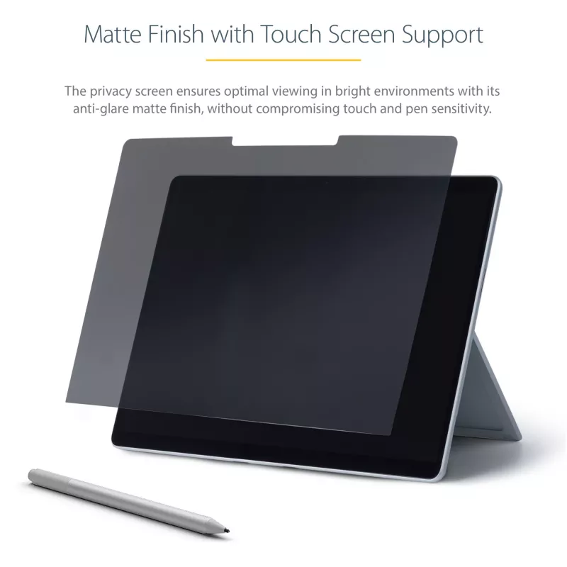 StarTech.com 13,5 colio “Surface Laptop” / “Surface Book” privatumo ekranas, akinimo mažinimo privatumo filtras, mažinantis mėlyną šviesą 51 %, monitoriaus ekrano apsauga su +/- 30° žiūrėjimo kampu, matinė apdaila