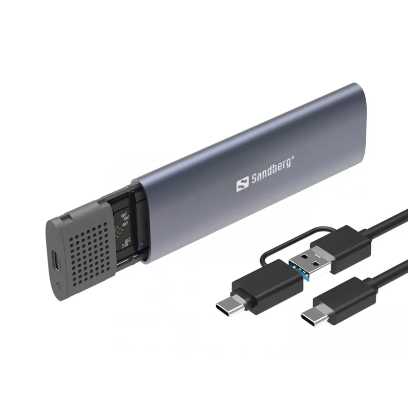 Sandberg USB 3.2 dėklas M.2+NVMe SSD