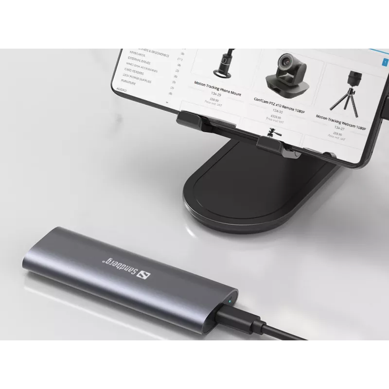 Sandberg USB 3.2 dėklas M.2+NVMe SSD