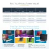 StarTech.com 13 colių MacBook Air M2/M3 nešiojamojo kompiuterio privatumo ekranas, nuimamas ir apverčiamas anti-blizgesio privatumo filtras, magnetinis nešiojamojo kompiuterio ekrano apsauga su 51 % mėlynos šviesos mažinimu