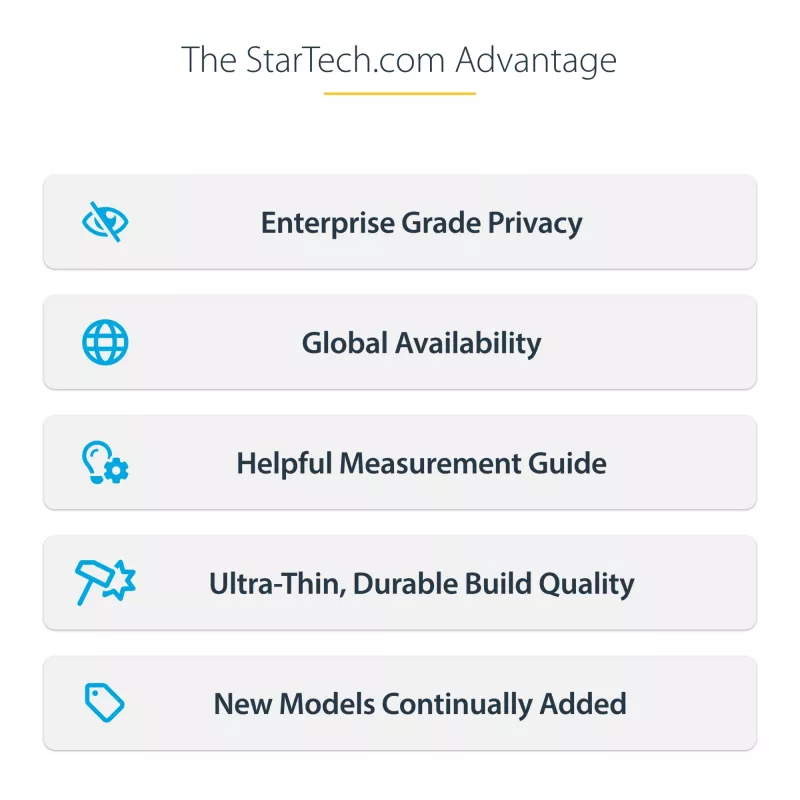 StarTech.com 13 colių MacBook Air M2/M3 nešiojamojo kompiuterio privatumo ekranas, nuimamas ir apverčiamas anti-blizgesio privatumo filtras, magnetinis nešiojamojo kompiuterio ekrano apsauga su 51 % mėlynos šviesos mažinimu