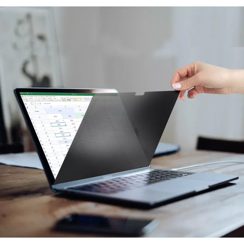 StarTech.com 14 colių MacBook Pro 21/23 nešiojamojo kompiuterio privatumo ekranas, akinimą mažinantis privatumo filtras su 51 % mėlynos šviesos mažinimu, monitoriaus ekrano apsauga su +/- 30° žiūrėjimo kampu, grįžtamos matinės/blizgios pusės