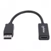 Manhattan DisplayPort 1.1 į HDMI adapterio kabelis, 1080p@60Hz, kištukas į lizdą, juoda, kabelis 15 cm, DP su skląsčiu, nebidirekcinis, trejų metų garantija, atitinka DP2HDMI