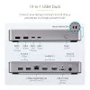 „StarTech.com“ dviejų monitorių USB4 prijungimo stotelė, dviguba 4K 120 Hz arba viena 8K 60 Hz HDMI, 100 W nešiojamojo kompiuterio įkrovimas, 2,5 GbE, USB-C kelių monitorių dokas, be tvarkyklių