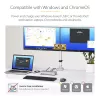 „StarTech.com“ dviejų monitorių USB4 prijungimo stotelė, dviguba 4K 120 Hz arba viena 8K 60 Hz HDMI, 100 W nešiojamojo kompiuterio įkrovimas, 2,5 GbE, USB-C kelių monitorių dokas, be tvarkyklių