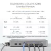 „StarTech.com“ dviejų monitorių USB4 prijungimo stotelė, dviguba 4K 120 Hz arba viena 8K 60 Hz HDMI, 100 W nešiojamojo kompiuterio įkrovimas, 2,5 GbE, USB-C kelių monitorių dokas, be tvarkyklių