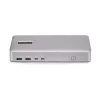 „StarTech.com“ dviejų monitorių USB4 prijungimo stotelė, dviguba 4K 120 Hz arba viena 8K 60 Hz HDMI, 100 W nešiojamojo kompiuterio įkrovimas, 2,5 GbE, USB-C kelių monitorių dokas, be tvarkyklių
