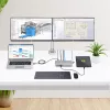 „StarTech.com“ dviejų monitorių USB4 prijungimo stotelė, dviguba 4K 120 Hz arba viena 8K 60 Hz HDMI, 100 W nešiojamojo kompiuterio įkrovimas, 2,5 GbE, USB-C kelių monitorių dokas, be tvarkyklių