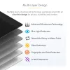 StarTech.com 16 colių MacBook Pro 21/23 nešiojamojo kompiuterio privatumo ekranas, nuimamas ir apverčiamas apsaugos nuo akinimo privatumo filtras, magnetinis nešiojamojo kompiuterio ekrano apsauga su 51 % mėlynos šviesos sumažinimu