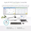 StarTech.com USB-C daugiafunkcis adapteris su prijungtu USB-C į USB-A keitikliu, du HDMI (4K30Hz/1080p60Hz), 3x USB-A 5Gbps, mini kelionių dokas, nešiojamojo kompiuterio prijungimo stotelė, 1,3 pėdos / 40 cm laidas