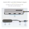StarTech.com USB-C daugiafunkcis adapteris su prijungtu USB-C į USB-A keitikliu, du HDMI (4K30Hz/1080p60Hz), 3x USB-A 5Gbps, mini kelionių dokas, nešiojamojo kompiuterio prijungimo stotelė, 1,3 pėdos / 40 cm laidas