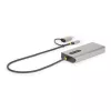 StarTech.com USB-C daugiafunkcis adapteris su prijungtu USB-C į USB-A keitikliu, du HDMI (4K30Hz/1080p60Hz), 3x USB-A 5Gbps, mini kelionių dokas, nešiojamojo kompiuterio prijungimo stotelė, 1,3 pėdos / 40 cm laidas