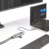 StarTech.com USB-C daugiafunkcis adapteris su prijungtu USB-C į USB-A keitikliu, du HDMI (4K30Hz/1080p60Hz), 3x USB-A 5Gbps, mini kelionių dokas, nešiojamojo kompiuterio prijungimo stotelė, 1,3 pėdos / 40 cm laidas