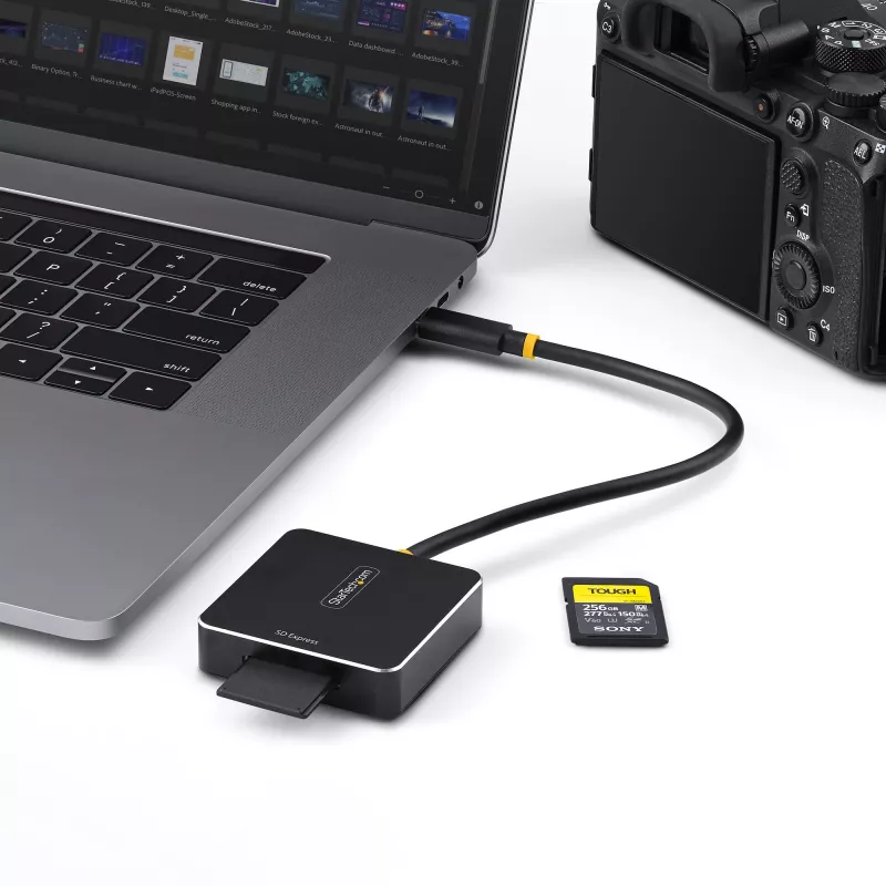StarTech.com 1B-USB-C-SDE-ADAPTER kortelių skaitytuvas USB 3.2 Gen 2 (3.1 Gen 2) Type-C juodas