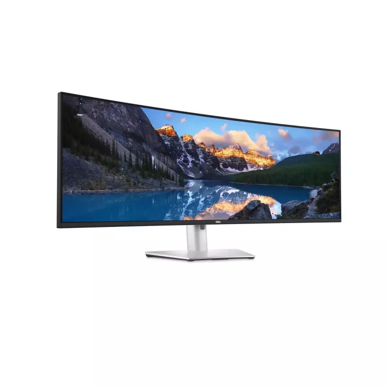 DELL UltraSharp U4924DW kompiuterio monitorius 124,5 cm (49 colių) 5120 x 1440 pikselių 5K Ultra HD LCD juodas, sidabrinis