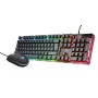 Trust GXT 838 Azor klaviatūra su pele Žaidimų USB Juoda