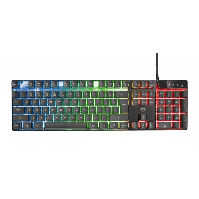 Trust GXT 838 Azor klaviatūra su pele Žaidimų USB Juoda