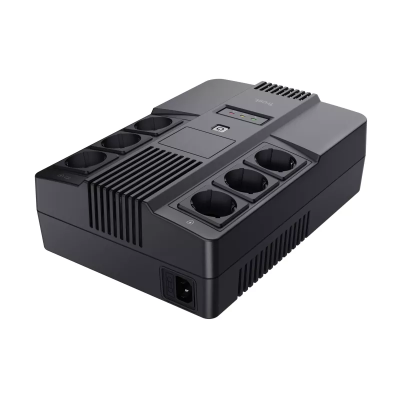 Trust Maxxon nepertraukiamo maitinimo šaltinis (UPS) 0,8 kVA 6 kintamosios srovės lizdai (-ų)