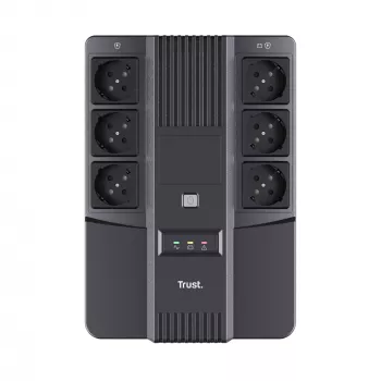 Trust Maxxon nepertraukiamo maitinimo šaltinis (UPS) 0,8 kVA 6 kintamosios srovės lizdai (-ų)