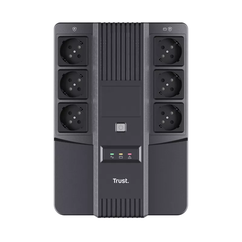 Trust Maxxon nepertraukiamo maitinimo šaltinis (UPS) 0,8 kVA 6 kintamosios srovės lizdai (-ų)