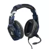 Trust GXT 488 Forze PS4 ausinės laidinės ant galvos juostos žaidimams juodos, mėlynos