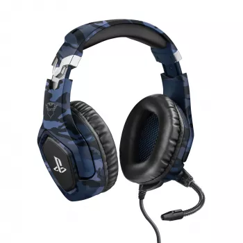 Trust GXT 488 Forze PS4 ausinės laidinės ant galvos juostos žaidimams juodos, mėlynos