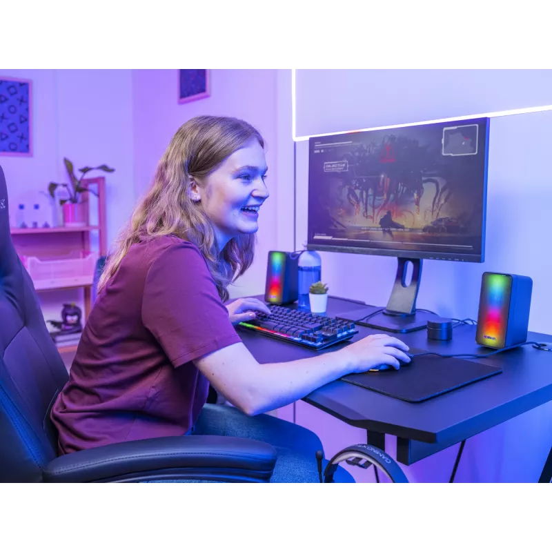 Trust GXT 611 Wezz garsiakalbių rinkinys 6 W PC/nešiojamasis kompiuteris juoda 2.0 kanalai 3 W