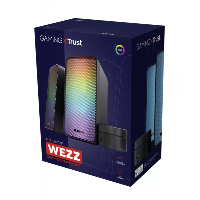 Trust GXT 611 Wezz garsiakalbių rinkinys 6 W PC/nešiojamasis kompiuteris juoda 2.0 kanalai 3 W