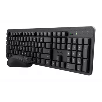 Trust Ody II klaviatūra Pelė įtraukta Universali RF belaidė QWERTY JAV anglų Juoda