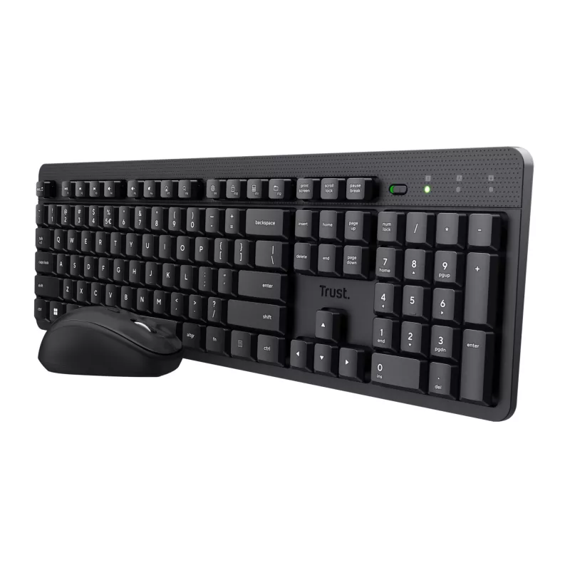 Trust Ody II klaviatūra Pelė įtraukta Universali RF belaidė QWERTY JAV anglų Juoda
