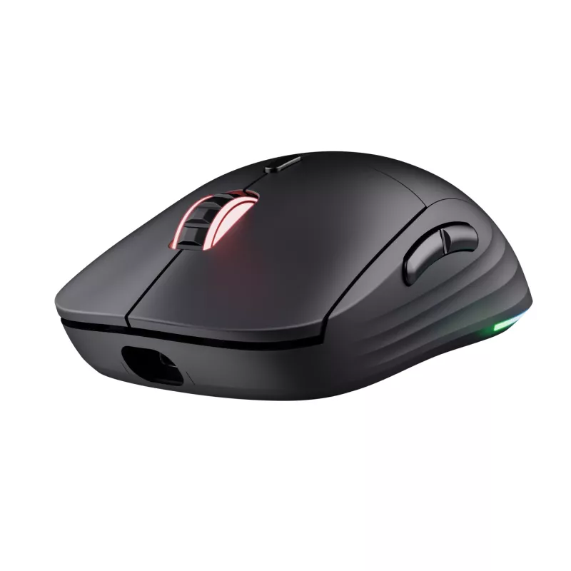 „Trust GXT 927 Redex+“ pelė, žaidimų, dešiniarankiams, RF belaidė + USB A tipo, lazerinė, 25600 DPI