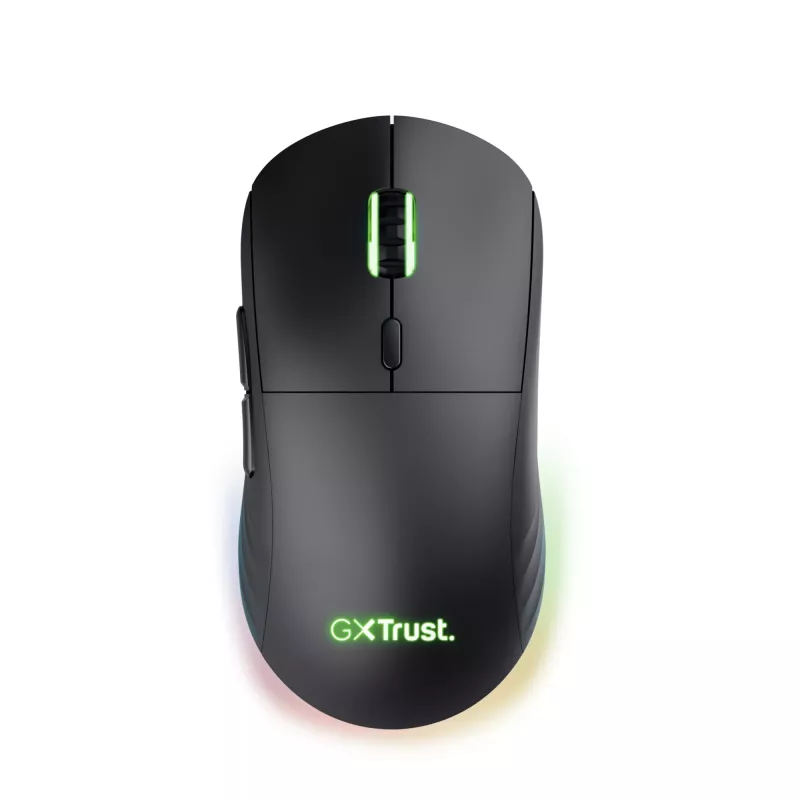 „Trust GXT 927 Redex+“ pelė, žaidimų, dešiniarankiams, RF belaidė + USB A tipo, lazerinė, 25600 DPI