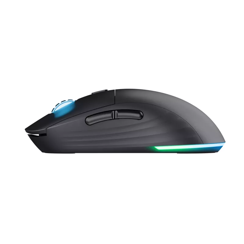 „Trust GXT 927 Redex+“ pelė, žaidimų, dešiniarankiams, RF belaidė + USB A tipo, lazerinė, 25600 DPI