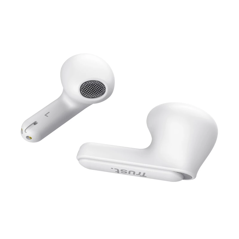 Trust Yavi ausinės True Wireless Stereo (TWS) į ausis įdedamos skambučiams/muzikai USB Type-C Bluetooth balta