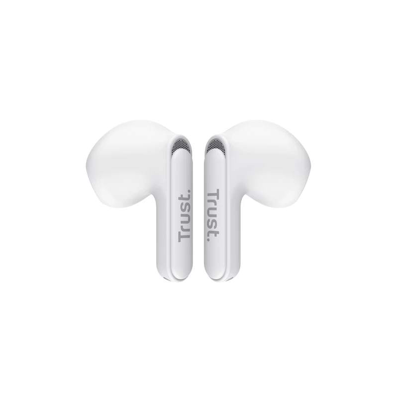 Trust Yavi ausinės True Wireless Stereo (TWS) į ausis įdedamos skambučiams/muzikai USB Type-C Bluetooth balta