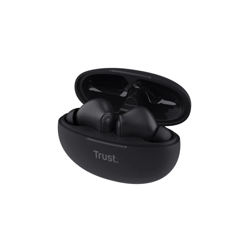 Trust Yavi ausinės True Wireless Stereo (TWS) į ausis įdedamos skambučiams / muzikai USB Type-C Bluetooth juodos