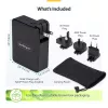 StarTech.com 140W USB-C sieninis įkroviklis, 3x USB-C/1x USB-A, PD 3.1 tarptautinis GaN maitinimo adapteris, skirtas MacBook / Dell XPS / Inspiron