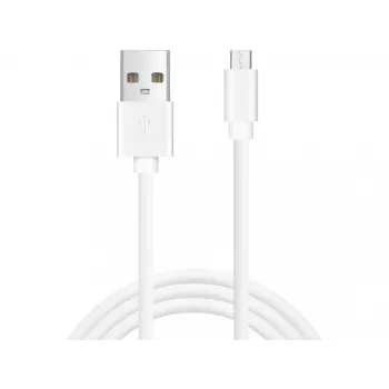 Sandberg MicroUSB sinchronizavimo ir įkrovimo laidas 1 m SAVER, 1 m, Micro-USB A, USB A, Balta