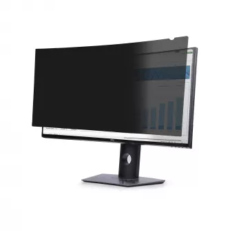StarTech.com privatumo filtras Dell P3424WE lenktam itin plačiaekraniam 21:9 monitoriui, dvipusis filtras matinis/blizgus, kompiuterio monitoriaus ekrano apsauga, TAA atitinkantis