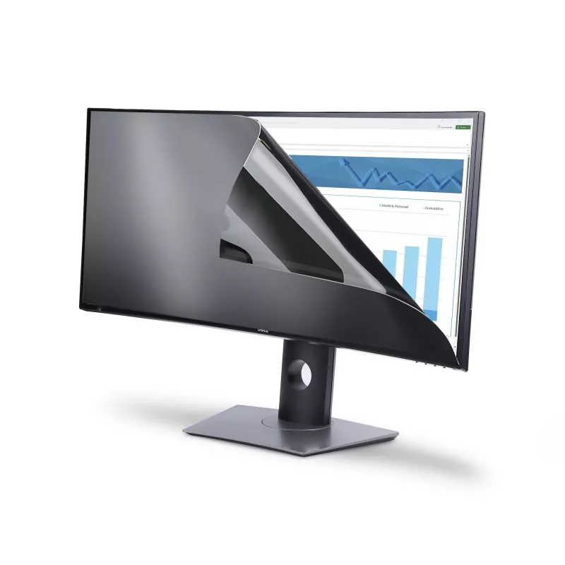 StarTech.com privatumo filtras Dell P3424WE lenktam itin plačiaekraniam 21:9 monitoriui, dvipusis filtras matinis/blizgus, kompiuterio monitoriaus ekrano apsauga, TAA atitinkantis