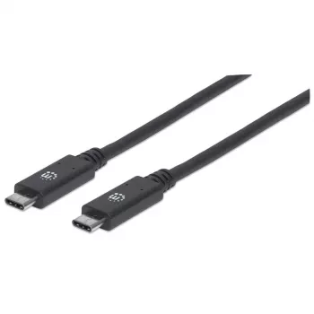 USB-C laidas Manhattan USB31C5C1M 1m, kištukas-kištukas, juodas
